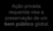 um bem público global Adaptação Pode ocorrer de forma