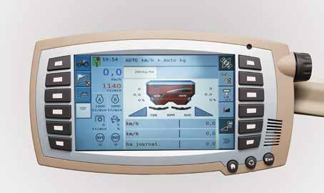 Memorização A do regime do motor Comando de velocidade de cruzeiro SV1 Acelerador manual Comando de profundidade O Ecrã do Centro de Controlo (CCD - Control Centre Display) Datatronic 4 opcional