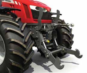 compactas do tractor, o que optimiza a estabilidade e a manobrabilidade.