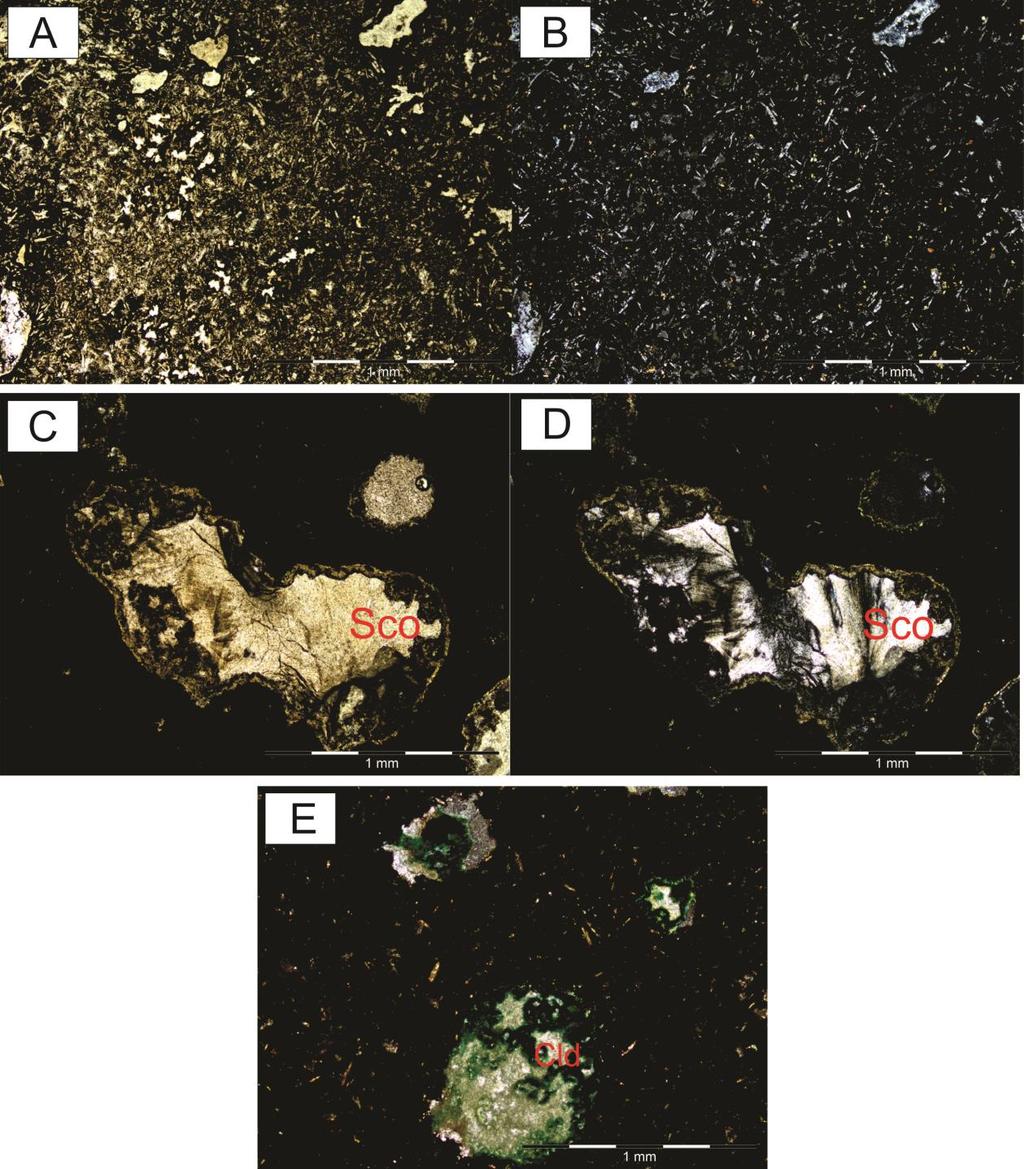 castanho, hábito granular e/ou levemente radiado. Já a estilbita possui a mesma cor, porém com hábito prismático e clivagem evidente.