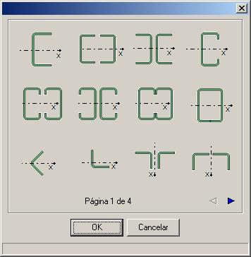 Este comando exibe os perfis adotados nas barras que já foram dimensionadas. 7.5 Comando EXIBIR CORES Ativa-se o comando clicando no botão com o botão esquerdo do mouse.