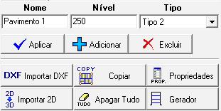 No canto superior direito desta janela observam-se 3 módulos: Pavimentos, Pilares e Vento. Cada módulo e seus comandos serão descritos a seguir. 4.