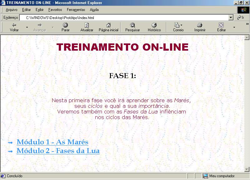 105 5.7 Passo 7 Apresentar o documento XML Depois de validado o documento XML, passa-se a etapa de criação das páginas (em HTML) para Web.