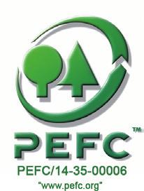 PEFC é uma entidade independente, não governamental e sem fins lucrativos, cujo objetivo é promover a gestão sustentável das florestas em todo o mundo. Mais informações: www.pefc.