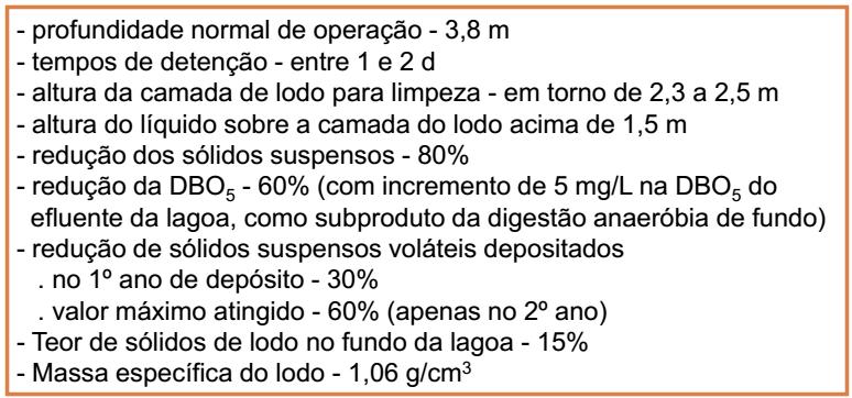 Parâmetros de projeto para