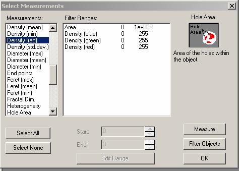 ranges: 0 a 1e+009 Count/ Size Options Object Options: 4