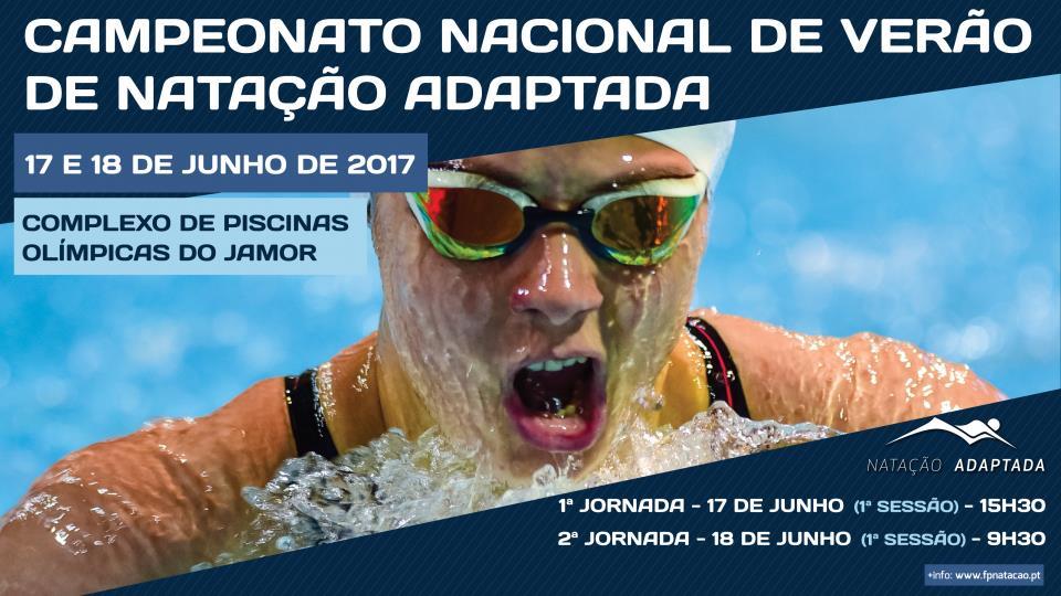 Campeonato Nacional de Verão Natação Adaptada A ADADA Porto - Associação de Desporto Adaptado do Porto sagrou-se campeã da época de 2016/2017 após o Campeonato Nacional de Verão - Natação Adaptada,