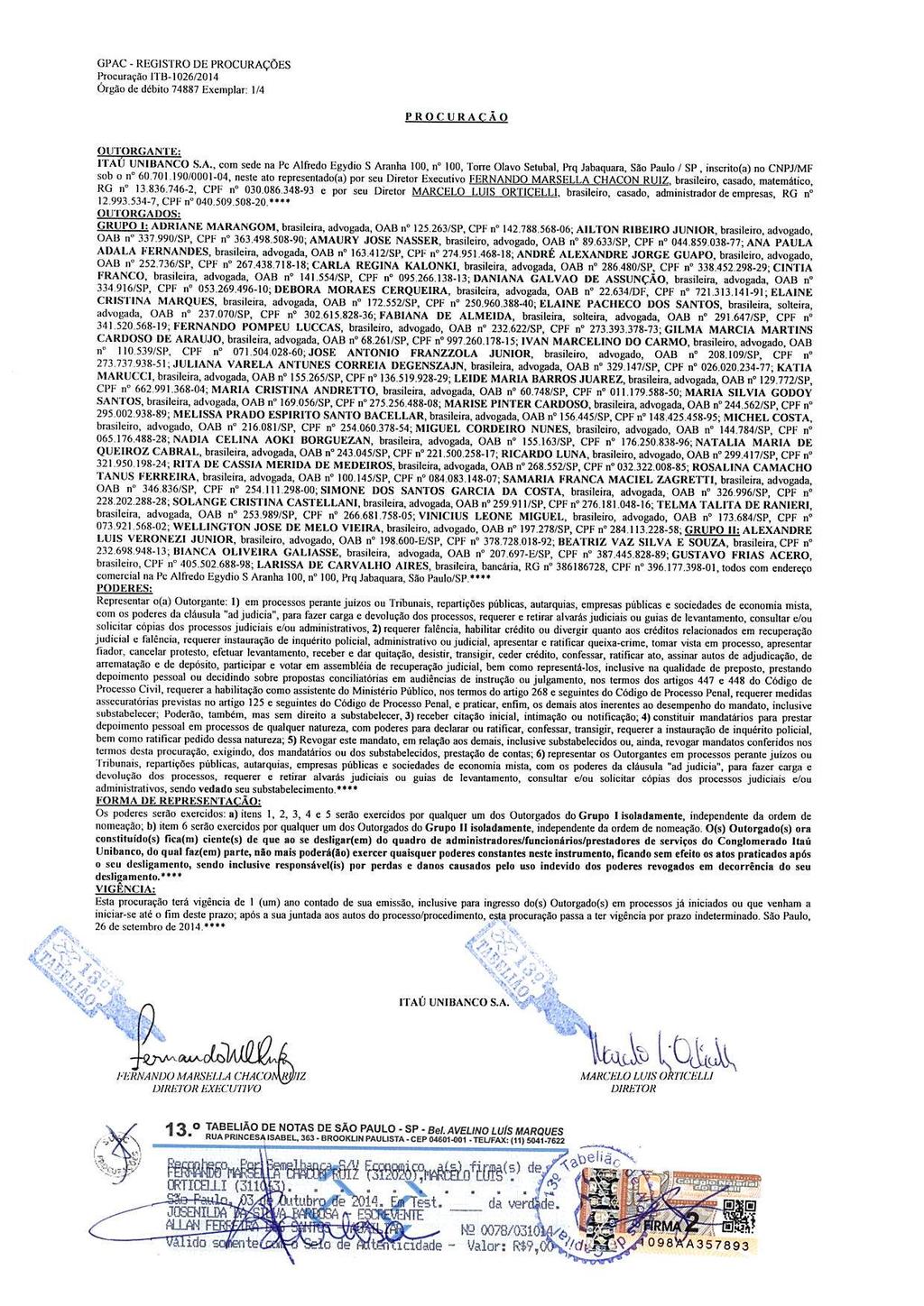 fls. 3 Este documento foi protocolado em 14/07/2015 às 11:14, é cópia do original assinado digitalmente por Tribunal de Justica Sao Paulo e JORGE