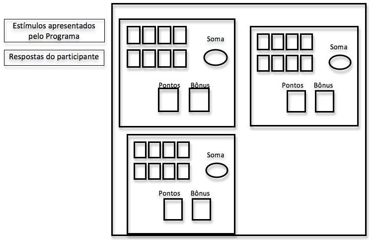 11 Figura 1. Representação esquemática da tela de um computador no Experimento.