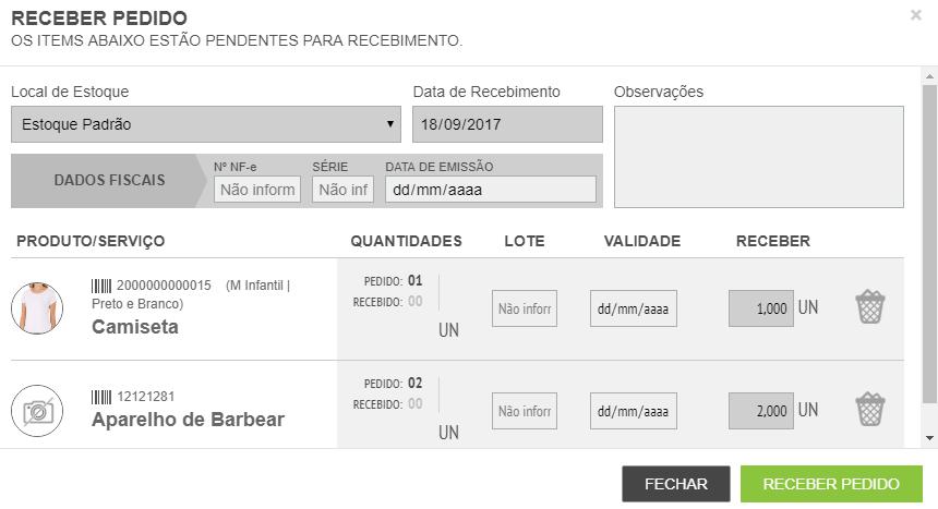 11 PEDIDO DE COMPRA TAGS: PEDIDO, COMPRA, ORÇAMENTOS Para FATURAR seu pedido de compra, clique em CONCLUIR COMPRA, na parte inferior da página.