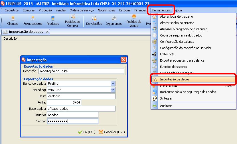 Pág 95 de 107 caso os técnicos da Intelidata tenham que ser envolvidos na resolução dos mesmos Verifique todas as planilhas do arquivo excel Caso a revenda não saiba verificar a base de dados antiga