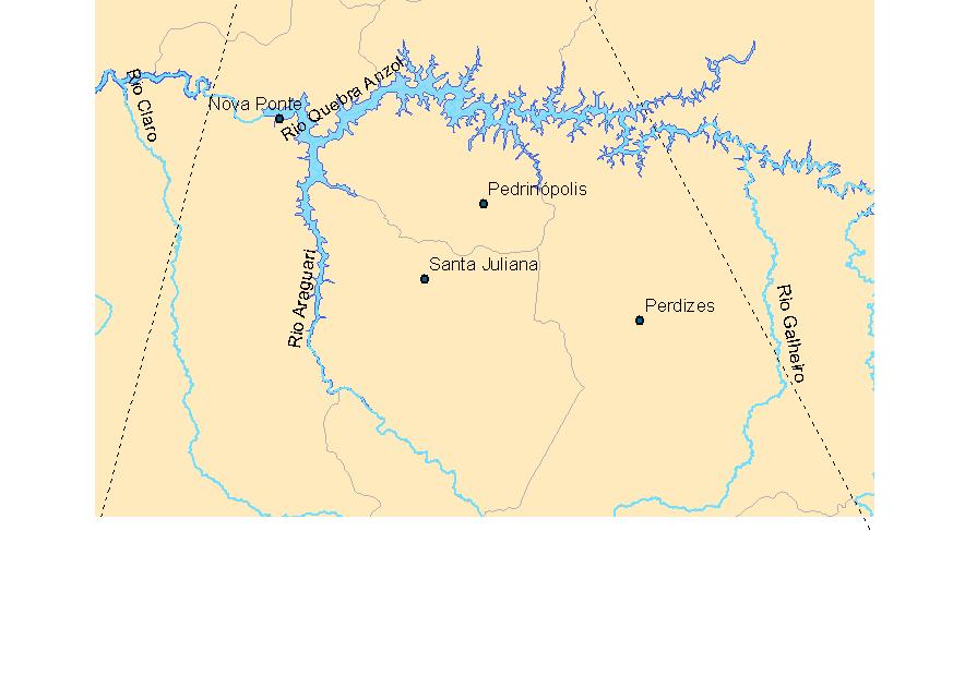 2-Material e Métodos A represa de Nova Ponte está situada na região do triangulo mineiro.