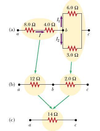 Três lâmpadas (6W-1V) são lgadas em 1V conforme lustra a fgura: 1 (b) (a) ncontre a corrente em cada