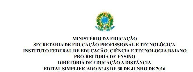 Alagoinhas Lista de Classificação/ de Polo Amilton Alves de Souza 809116685 de Polo Alagoinhas