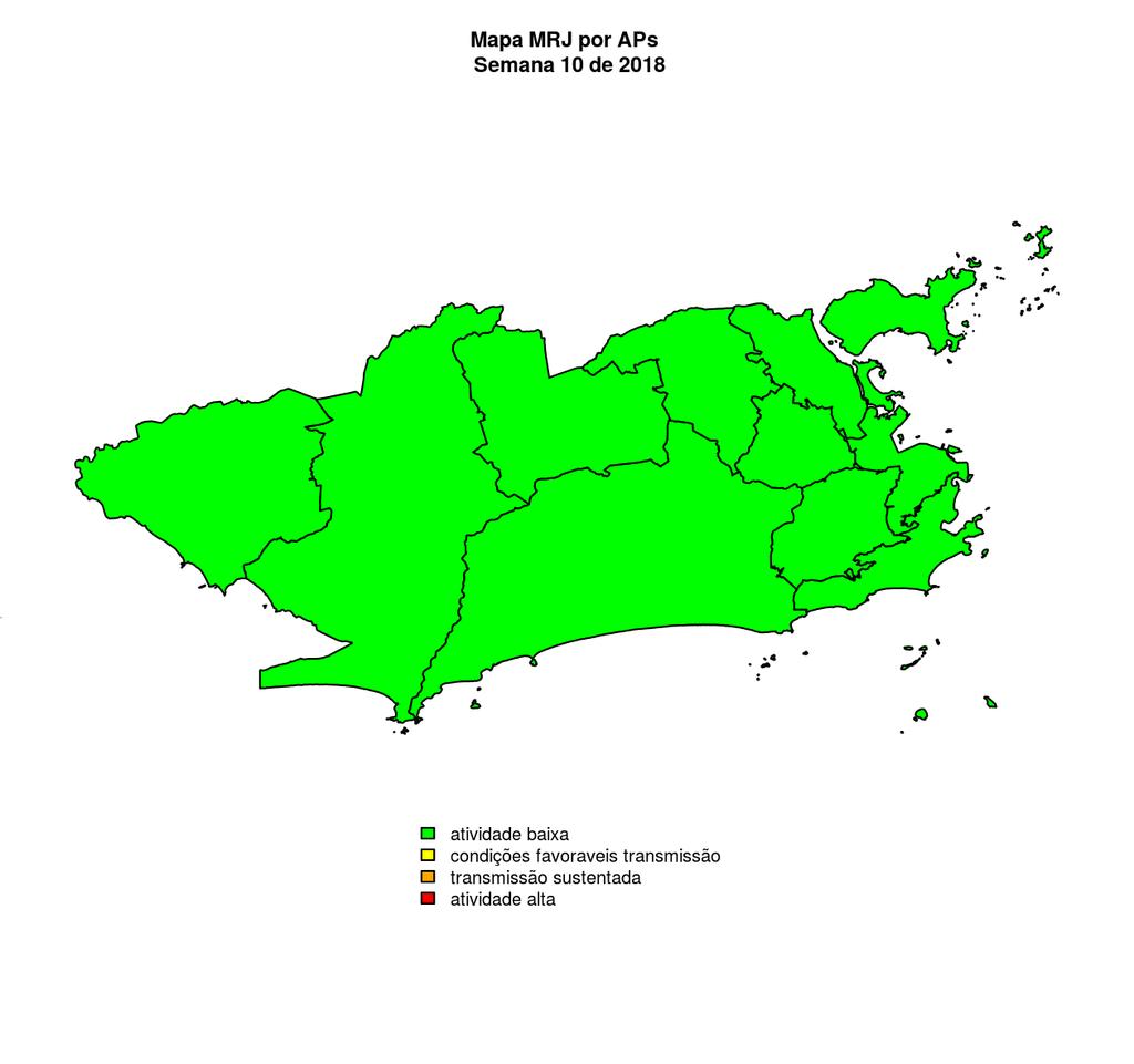 Situação da Chikungunya na Cidade do Rio de Janeiro Em 2018, até agora, foram notificados 0 casos de chikungunya na cidade do Rio de Janeiro, sendo 0 na última semana.