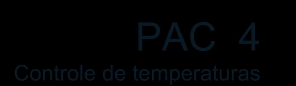 PAC 4 Controle de temperaturas Monitorar câmaras frias, esterilizadores,