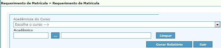 O coordenador pode gerar os requerimentos de matrícula de todos os acadêmicos matriculados no