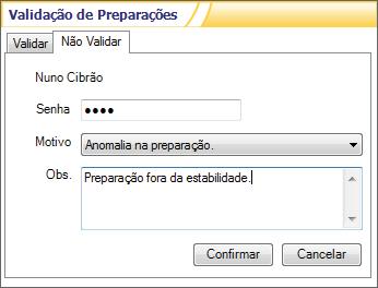 dos guias de preparação Vários mecanismos de Segurança na manipulação: Código