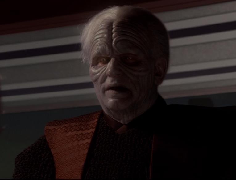 63 Após o Conselho Jedi descobrir que Palpatine é um Lorde Sith, é decidido que ele deveria perder o seu poder no Senado e ser preso, entretanto isso não acontece.