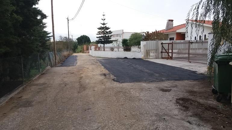 Reparação do pavimento na zona de acesso aos