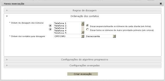 Guia de usuário Discador Automático de Chamadas Telefônicas WeON / 06 03.1.