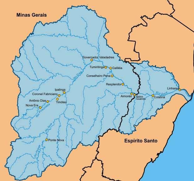 Bacia hidrográfica do rio Doce: 86.