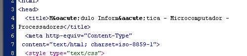 Figura 14. Barra de Título da página. Para inserir um título na barra do navegador, escreva-o entre as tags <TITLE>, que se encontram na quinta linha do código em html. Figura 15.