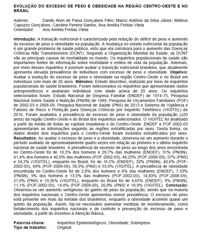 4 EXEMPLO DE RESUMO DO TIPO ORIGINAL ATENÇÃO: NO CAMPO DE SUBMISSÃO ( CORPO DO