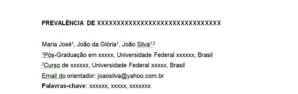 8 7.1.2. Resumos também devem ser apresentados com espaçamento simples (1cm) 7.2. Os resumos deverão ser submetidos em formato doc. 7.3.