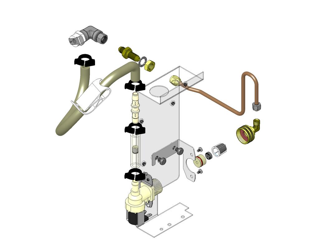 VÁLVULA SOLENOIDE DE PREENCHIMENTO E TUBULAÇÃO 15 10 11 12 9 8 4 6 1 14 A B C 2 1 Página 10 * Indica que a