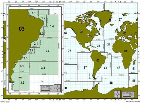 17 3.1 Área de estudo Durante o período de agosto de 2005 a julho de 2007, exemplares de peixes marinhos foram mensalmente capturados nas águas costeiras entre latitudes 0º00 e 10º00 S, longitudes