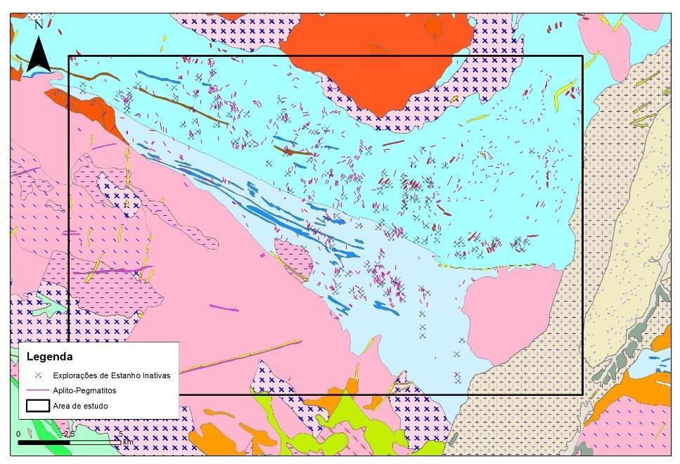 FCUP Abordagem multidisciplinar às mineralizações de Lítio no Campo Aplito-Pegmatítico do Barroso -Alvão, Norte de Portugal 73 Na análise de pontos é também essencial a análise de distribuição de