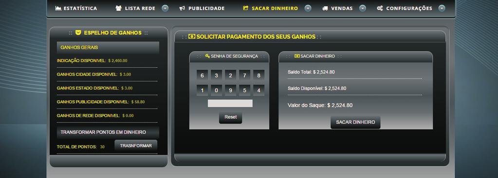 14- Valores dos Pontos de Equipe e Convertendo em Dinheiro Consultores aptos a formar equipe de vendas ganha pontos pelo trabalho desenvolvido pela equipe.