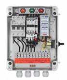 Características: Proteção e indicação de consumo do motor: Sobrecorrente (EIH) Falta de água: Subcorrente (EIL) Sobretensão (EUH) Subtensão (EUL) Sinalizador de Relé com tensão Sinalizador de bomba