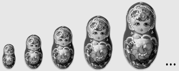 GRUPO IV Um artesão construiu uma sequência de bonecas, inspirando-se em bonecas da Rússia, popularmente conhecidas por Matrioshkas.