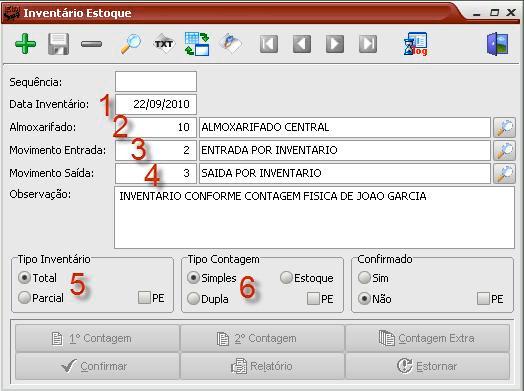 Preencha os seguintes campos: O campo Sequência é preenchido automaticamente, deixe este campo em branco. 1.