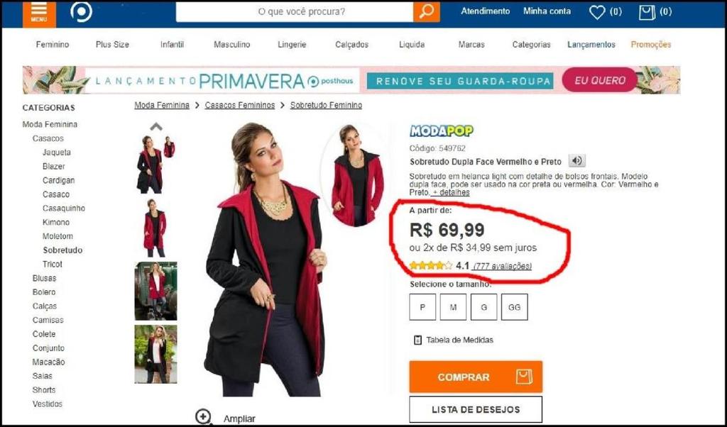 Na situação, este produto ofertado em um fornecedor Brasileiro custa R$69,99, e teve até agora 86 unidades vendidas a R$119,90 no Mercado Livre!