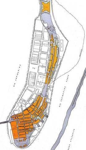 Fig 7 As Transformações do Porto do Recife de 1776 a 1906 Ano: 1776 Ano: 1808 Ano: 1854 Ano: 1906 Fonte: FUNDAJ (2015) 4 - CONSIDERAÇÕES FINAIS A pesquisa aborda de uma maneira geral as mudanças