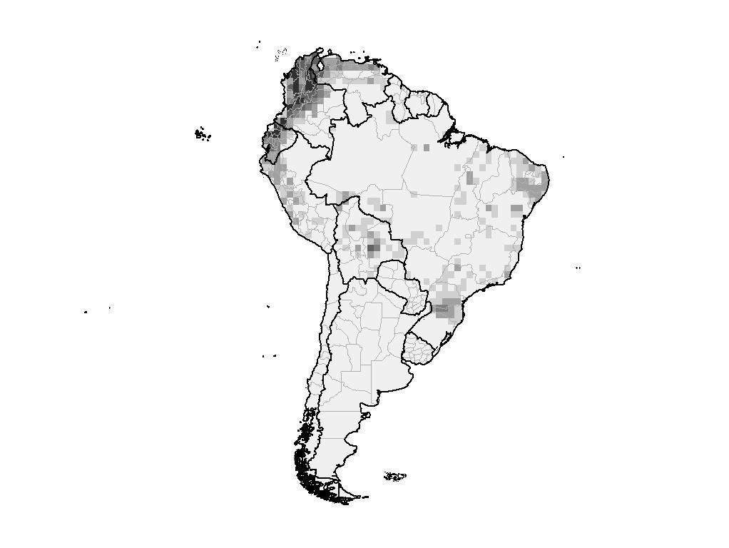 Focos de Fiebre Aftosa por cuadrante en Sudamérica Años 1997 a 1999 J. Naranjo y A.