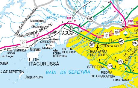 O acesso principal a área de estudo, se dá a partir da BR-101 Rodovia Rio-Santos km 78 (Figura 02), entre