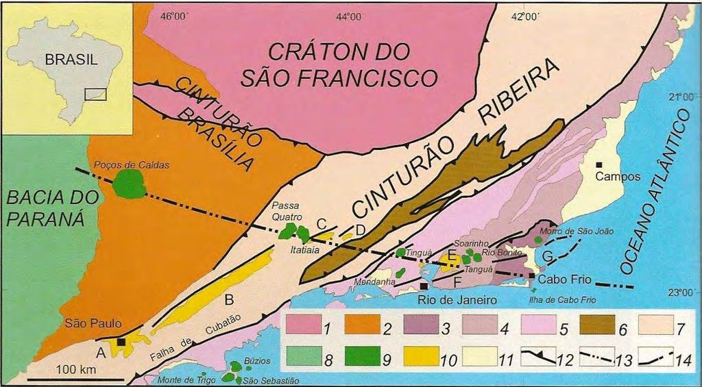 5. Geologia Regional 5 A geologia e geomorfologia assim como a topografia nas adjacências da baía de Sepetiba apresentam dois conjuntos fisiográficos distintos; o Domínio Serrano representado por