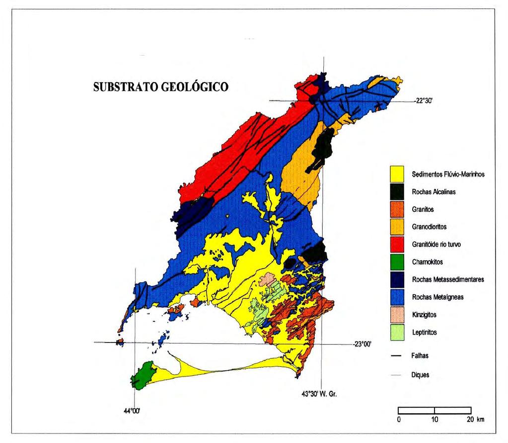 6. Geologia Local 11 A Geologia Local foi baseada em Roncarati & Barrocas, 1978; Carelli et. al., 1998; 2006 e Carelli, 2008.