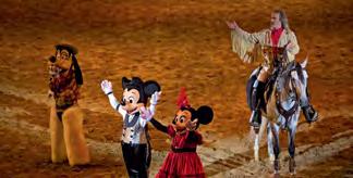 Celebre o Natal com decorações especiais, trajes e surpresas festivas no espetáculo Buffalo Bill s Wild West Show com o Mickey e os seus Amigos!