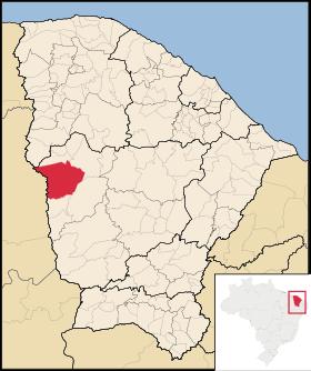 Figura 1. Localização do município de Crateús, no estado do Ceará.