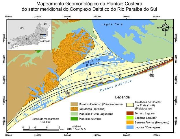 Figura 1 Mapeamento geomorfológico de detalhe da