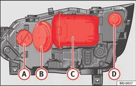 Fusíveis e lâmpadas Os trabalhos no compartimento do motor devem ser realizados com especial cuidado; existe o risco de queimaduras.
