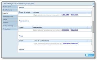 não especializado ou em revistas que não sejam técnico-científicas.