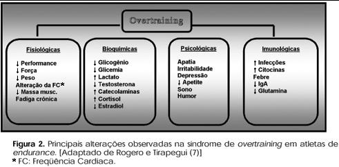 Figura 1. Adaptado de Rogero e Tirapegui (2003). Overtraining excesso de treinamento.