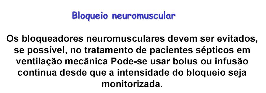 Sedação/Analgesia/Bloqueio