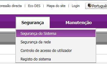 6. Bloquear Impressão via USB direto Página 10 1 - Uma vez logado no